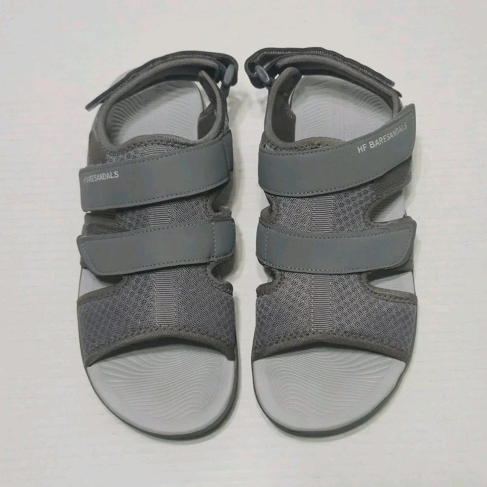 Hike Footwear HF Baresandals Grey Minimalist Barefoot Sandals Mens 8 Womens 10 - Picture 3 of 8